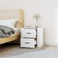 Sieninė naktinė spintelė, Apdirbta mediena, 50x36x47cm, balta kaina ir informacija | Spintelės prie lovos | pigu.lt