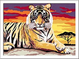 Ravensburger Creart Majestic Tiger Paint By Numbers for Kids - наборы для рисования искусства и ремесе цена и информация | Набор для рисования по номерам | pigu.lt