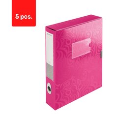 Футляр-коробка для документов PANTA PLAST, ПП, А4, 55 мм, 5 шт. цена и информация | Канцелярские товары | pigu.lt