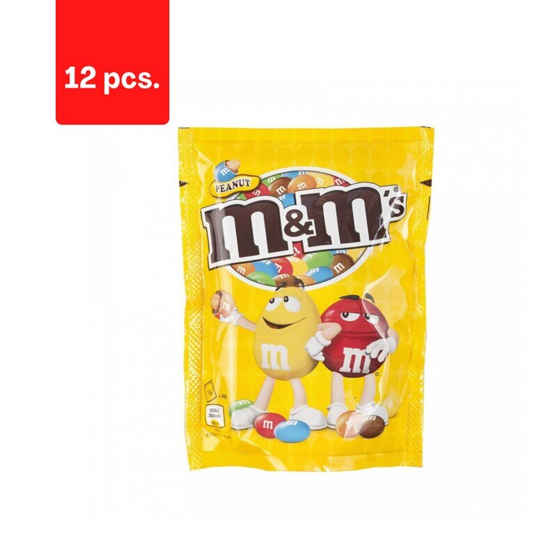 Dražė su žemės riešutais M&m's, 200 g x 12 vnt. цена и информация | Saldumynai | pigu.lt