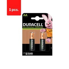 Įkraunamos baterijos Duracell AA (2500 mAh) 2vnt. kaina ir informacija | Elementai | pigu.lt