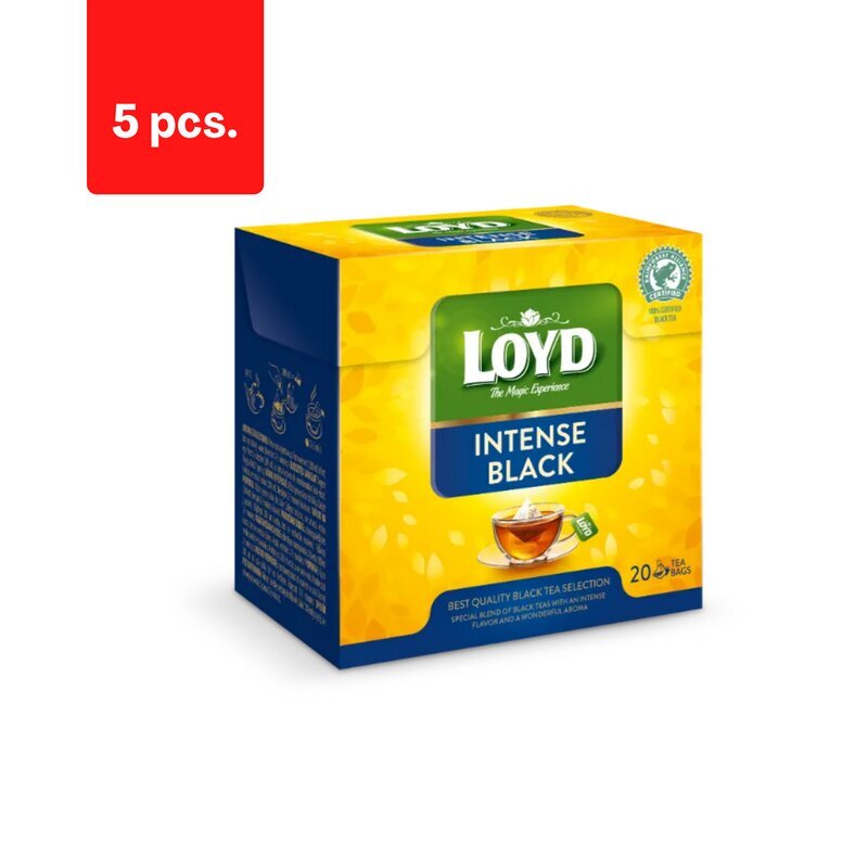 Loyd black intense juodoji arbata, 40g x 5 pak. kaina ir informacija | Arbata | pigu.lt