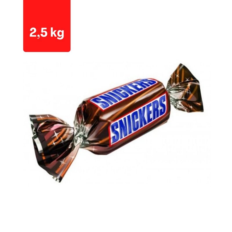 Šokoladiniai saldainiai Snickers, 2,5 kg цена и информация | Saldumynai | pigu.lt