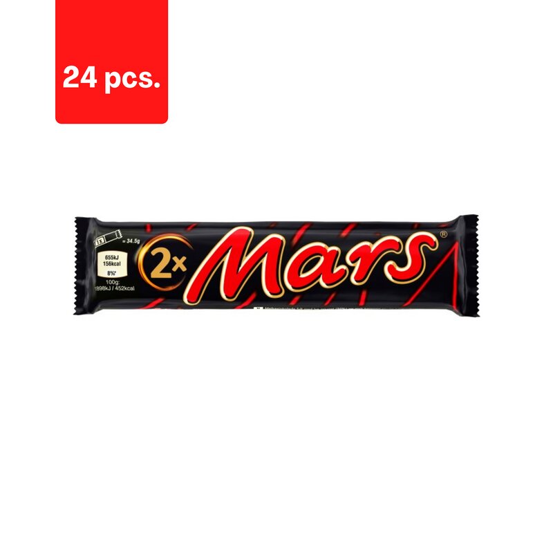 Šokoladinis batonėlis Mars 2 pack, 70 g x 24 vnt. kaina ir informacija | Saldumynai | pigu.lt