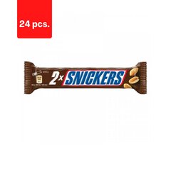 Šokoladinis batonelis Snickers 2pack, 2 x 37,5 g x 24 vnt. kaina ir informacija | Saldumynai | pigu.lt