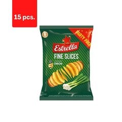 Sultingų svogūnėlių skonio traškučiai Estrella flat, 180 g x 15 vnt. kaina ir informacija | Užkandžiai, traškučiai | pigu.lt