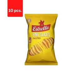 Чипсы Estrella Flat, с солью, 130 г x 10 шт. цена и информация | Закуски, чипсы | pigu.lt