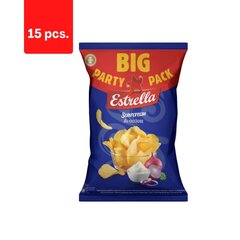 Grietinės ir svogūnų skonio traškučiai Estrella, 250 g x 15 vnt. kaina ir informacija | Užkandžiai, traškučiai | pigu.lt