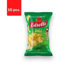 Traškučiai su krapais Estrella, 130 g x 10 vnt. kaina ir informacija | Užkandžiai, traškučiai | pigu.lt