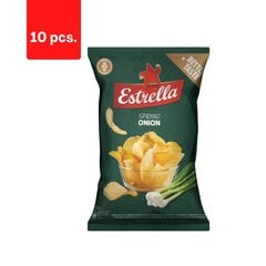 Чипсы ESTRELLA со вкусом сочного лука, 130 г x 10 шт. цена и информация | Закуски, чипсы | pigu.lt