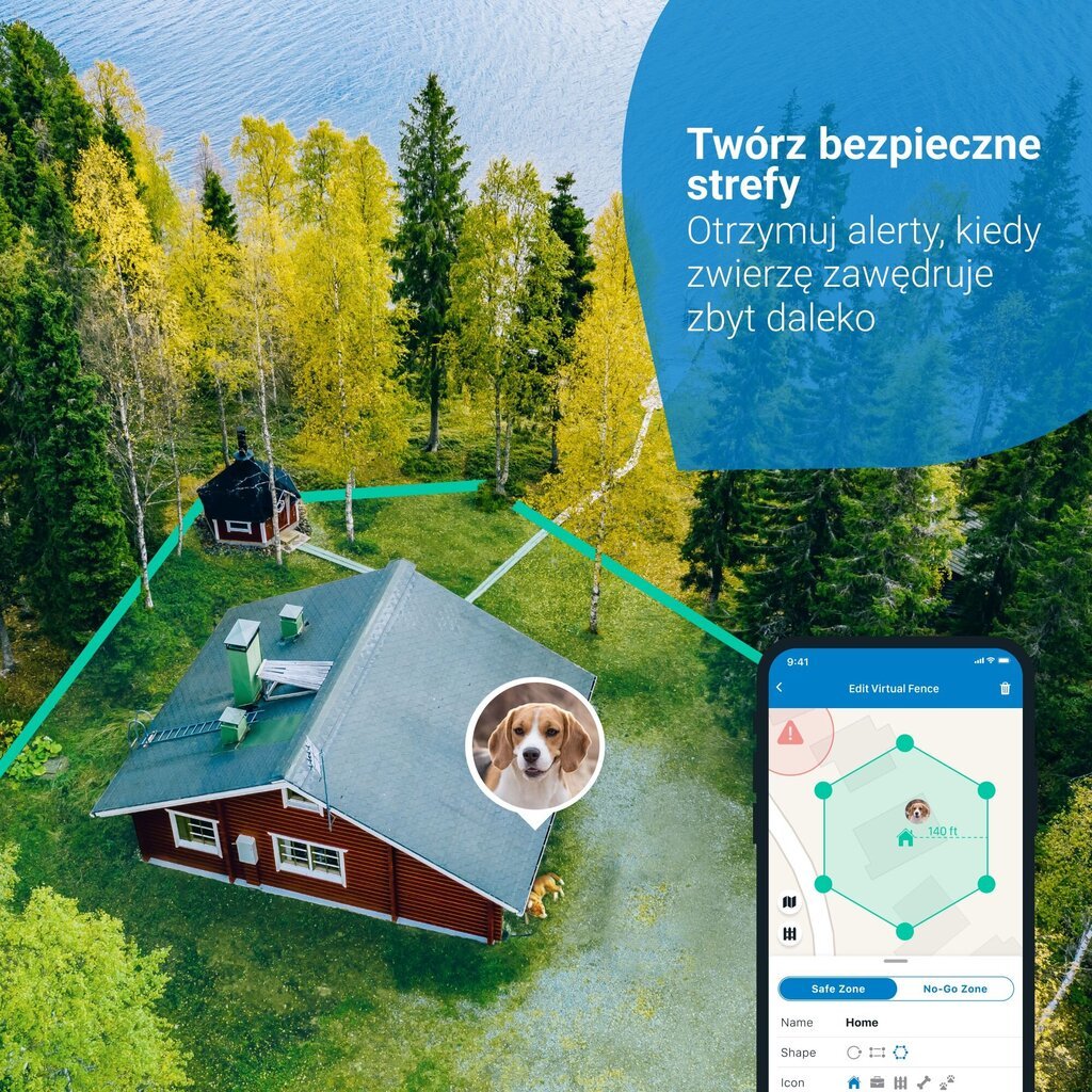 Tractive Tractive GPS DOG 4 šunų lokatorius su aktyvumo sekimu – baltas цена и информация | Drabužiai šunims | pigu.lt