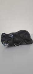 Черный лежащий кот цена и информация | Детали интерьера | pigu.lt