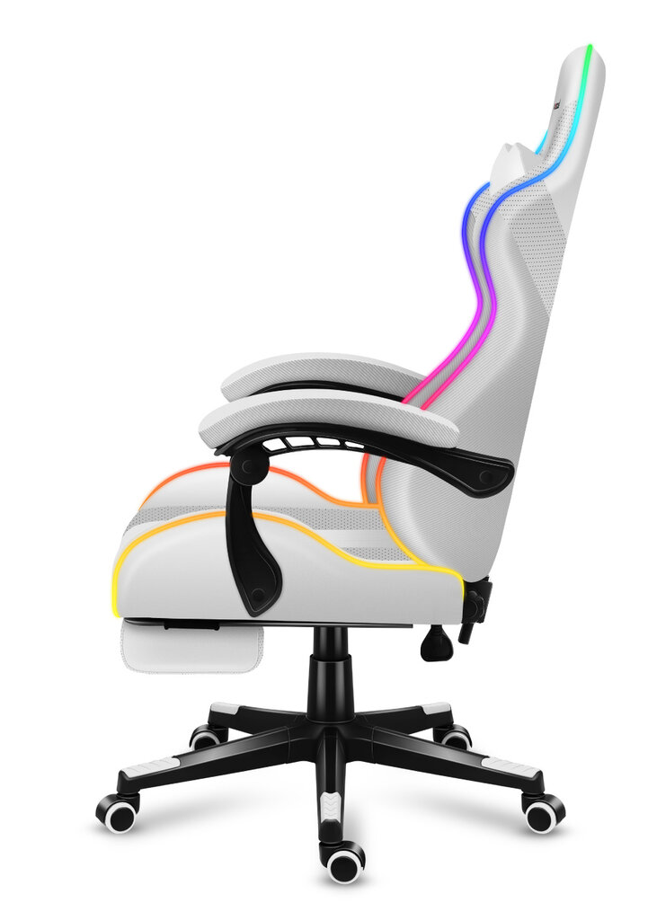 HUZARO Force 4.7 RGB White цена и информация | Biuro kėdės | pigu.lt