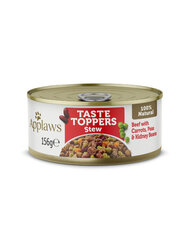 Applaws Taste Toppers su jautiena, morkomis ir žirneliais, 6x156 g kaina ir informacija | Konservai šunims | pigu.lt
