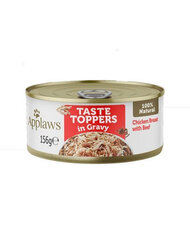 Applaws Taste Toppers для взрослых собак с куриной грудкой и говядиной в желе, 6х156 гр цена и информация | Консервы для собак | pigu.lt