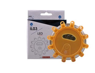 Įspėjamoji lemputė 12+3 LED 3xAAA kaina ir informacija | Automobilių lemputės | pigu.lt