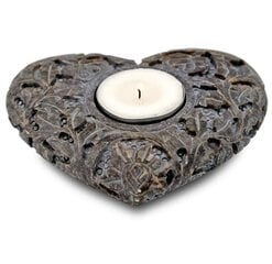 Smilkalinė-žvakidė akmeninė širdis kaina ir informacija | Žvakės, Žvakidės | pigu.lt