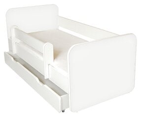 Кровать с матрасом, коробка для постельного белья и сьемный барьер Ami B, 140x70 см цена и информация | Детские кровати | pigu.lt