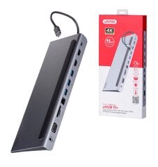 Unitek Hub USB 11 w 1, USB-C, RJ45, MST, 100W PD kaina ir informacija | Adapteriai, USB šakotuvai | pigu.lt