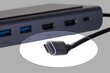 Unitek Hub USB 11 w 1, USB-C, RJ45, MST, 100W PD kaina ir informacija | Adapteriai, USB šakotuvai | pigu.lt