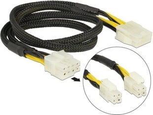 Delock 83653 Extension Cable Power 8 pin EPS male 44 cm kaina ir informacija | Kabeliai ir laidai | pigu.lt