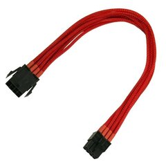 Nanoxia 8-Pin PCI-E extension cable 30cm white цена и информация | Кабели и провода | pigu.lt