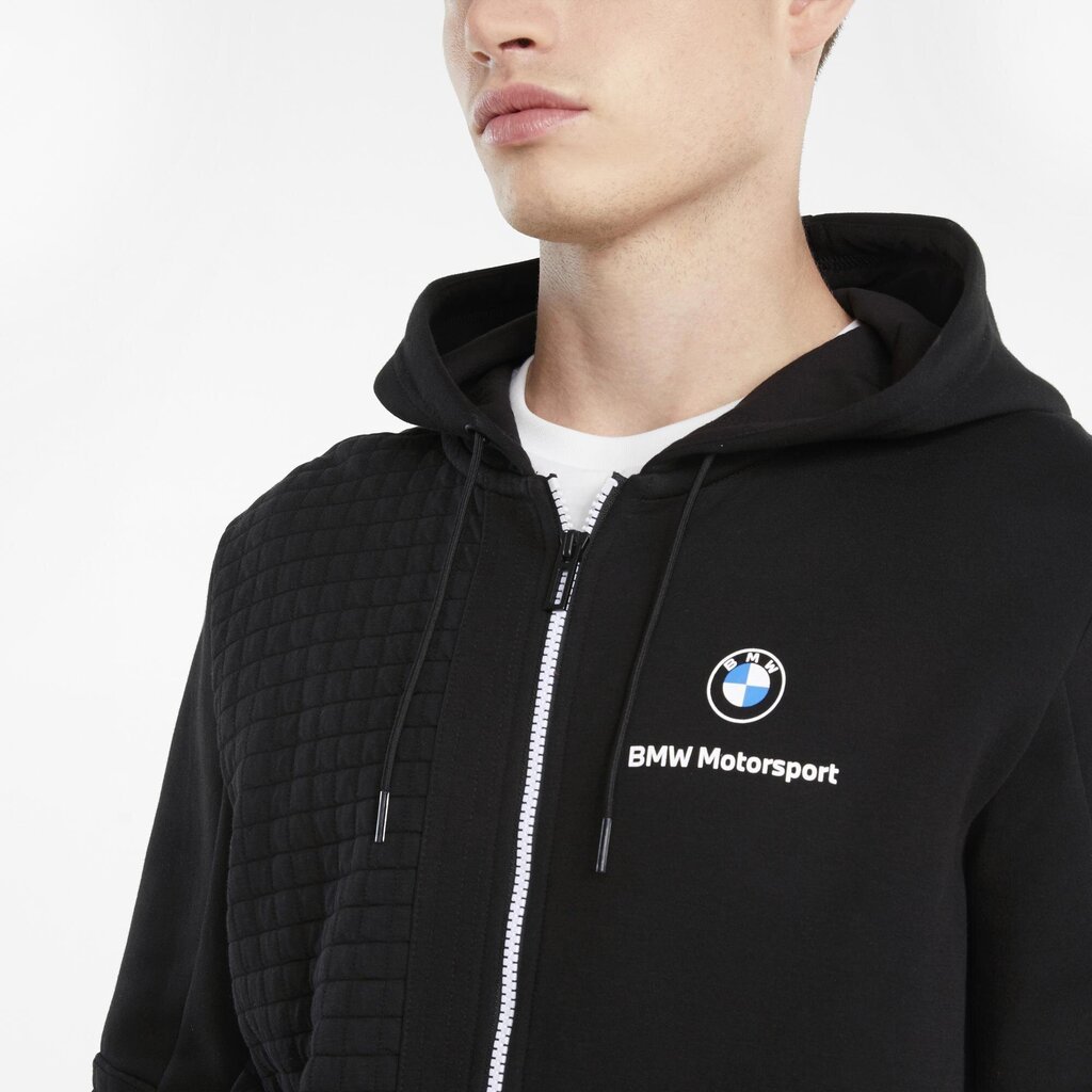 Džemperis vyrams Puma BMW MMS Full Zip Hoodie Puma Black 53118701, juodas kaina ir informacija | Džemperiai vyrams | pigu.lt