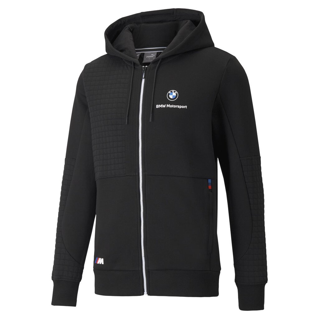 Мужская толстовка Puma BMW MMS Full Zip Hoodie Puma Black 53118701, черная  цена | pigu.lt