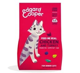 Edgard & Cooper vyresnio amžiaus katėms su vištiena ir kalakutiena, 2 kg kaina ir informacija | Sausas maistas katėms | pigu.lt