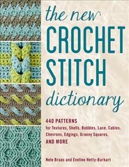 New Crochet Stitch Dictionary: 440 Patterns for Textures, Shells, Bobbles, Lace, Cables, Chevrons, Edgings, Granny Squares, and More kaina ir informacija | Knygos apie sveiką gyvenseną ir mitybą | pigu.lt