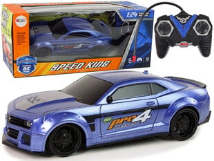 Lean toys Sportinis greitas automobilis R/C Blue 1:24 Speed ​​​​King kaina ir informacija | Žaislai berniukams | pigu.lt