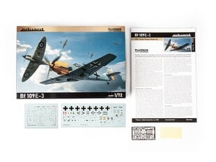 Konstruktorius Eduard, Bf 109E-3 7032, 1/72 kaina ir informacija | Konstruktoriai ir kaladėlės | pigu.lt