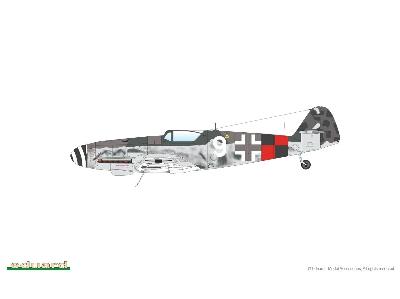 Konstruktorius Eduard, Bf 109G-10 Mtt Regensburg 82119, 1/48 kaina ir informacija | Konstruktoriai ir kaladėlės | pigu.lt