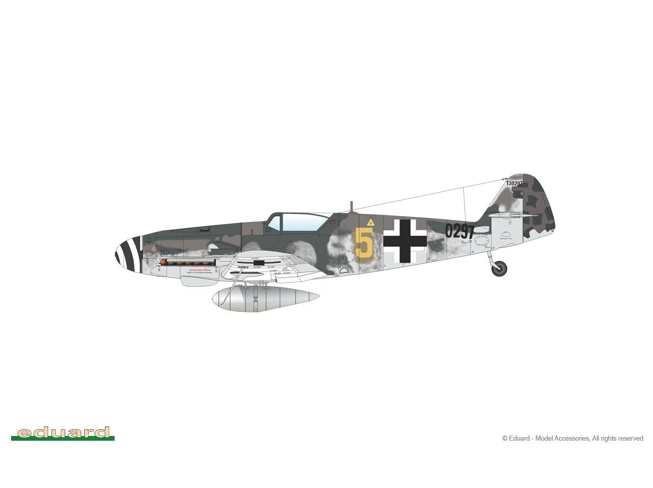 Konstruktorius Eduard, Bf 109G-10 Mtt Regensburg 82119, 1/48 kaina ir informacija | Konstruktoriai ir kaladėlės | pigu.lt