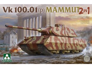 Takom - VK 100.01 (p) Mammut 2 in 1, 1/35, 2156 цена и информация | Конструкторы и кубики | pigu.lt