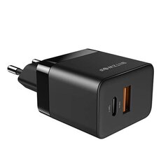 Wall charger Blitzwolf BW-S21 GaN 35W, USB + USB-C (black) цена и информация | Зарядные устройства для телефонов | pigu.lt