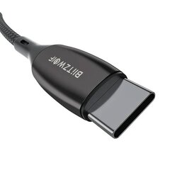 BlitzWolf BW-TC23, USB-C-USB-C, 0.9 m kaina ir informacija | Laidai telefonams | pigu.lt
