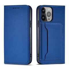 Magnet Card iPhone 14 blue kaina ir informacija | Telefono dėklai | pigu.lt