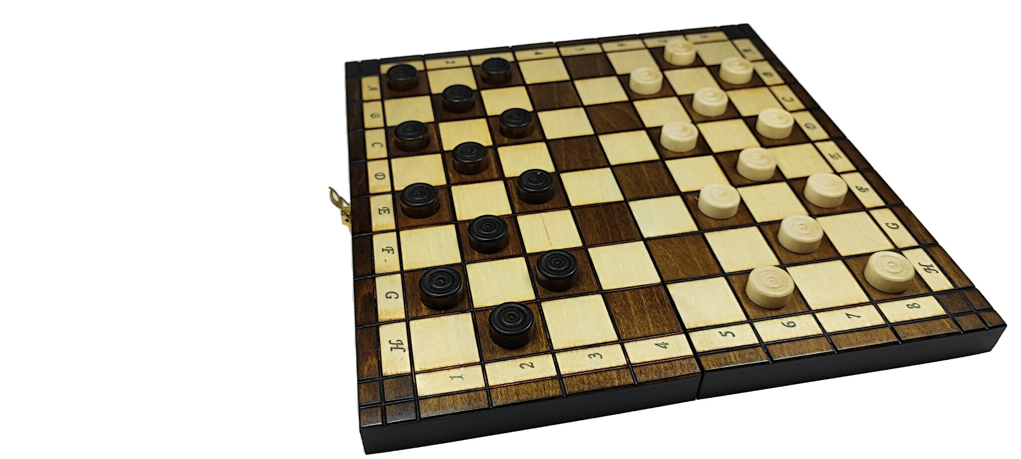 Medinės šachmatų šaškės 2in1 Premium versijos medinė skrynia (31x31 cm) kaina ir informacija | Stalo žaidimai, galvosūkiai | pigu.lt