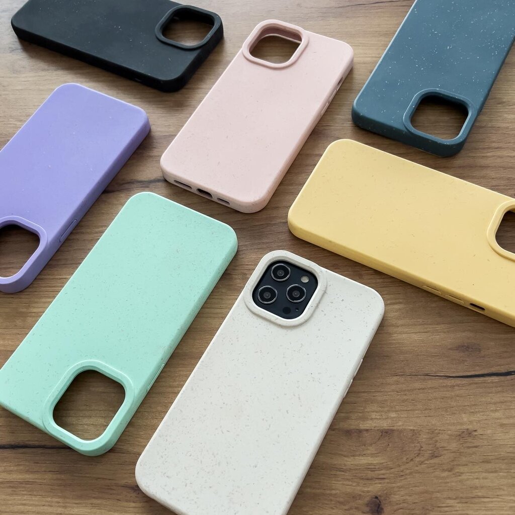 Eco iPhone 14 Pro Silicone Degradable navy blue kaina ir informacija | Telefono dėklai | pigu.lt