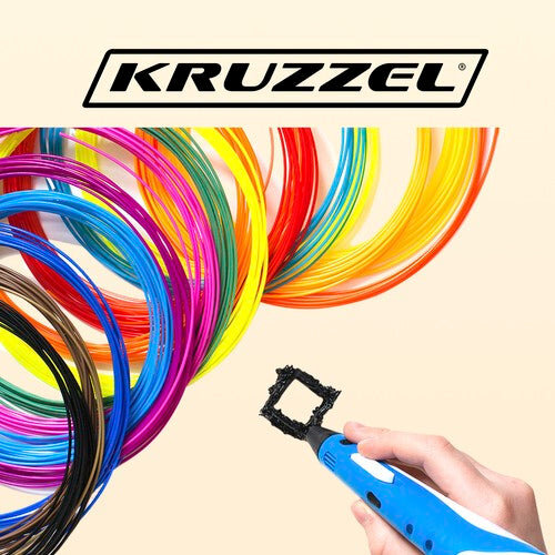 3D rašiklio plastikas Kruzzel (įvairių spalvų, 30 vnt.) цена и информация | Išmanioji technika ir priedai | pigu.lt