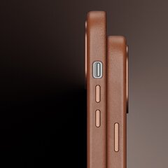 Dux Ducis Naples iPhone 14 Pro magnetic leather MagSafe brown kaina ir informacija | Telefono dėklai | pigu.lt