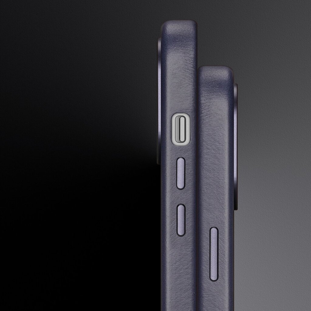 Dux Ducis Naples iPhone 14 Pro Max magnetic leather MagSafe blue kaina ir informacija | Telefono dėklai | pigu.lt