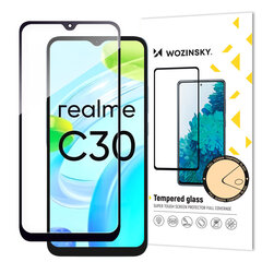 Wozinsky Full Glue Realme C30 / Realme Narzo 50i Prime 9H kaina ir informacija | Apsauginės plėvelės telefonams | pigu.lt