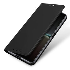 Dux Ducis Skin Pro Sony Xperia 5 IV flip card wallet stand Black цена и информация | Чехлы для телефонов | pigu.lt