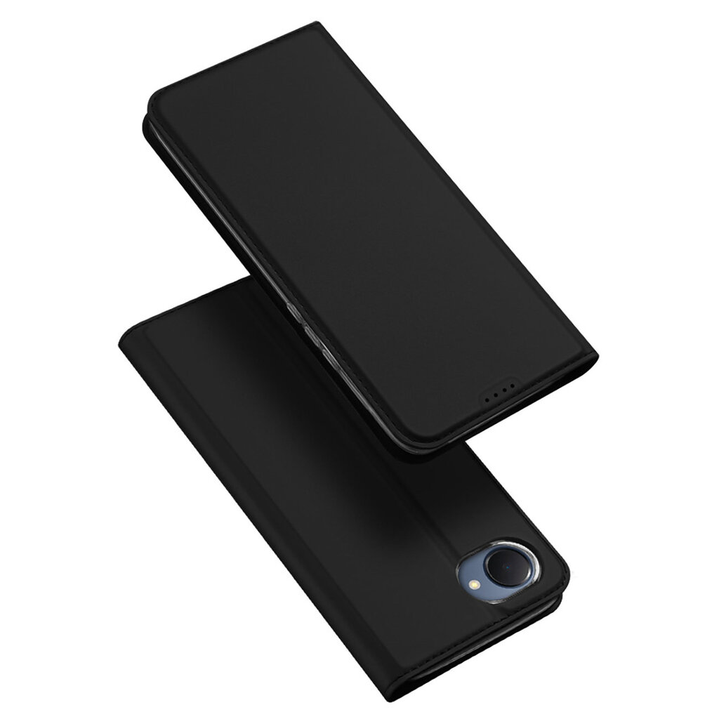 Dux Ducis Skin Pro Realme C30 / Realme Narzo 50i Prime Flip Card Wallet Stand Black kaina ir informacija | Telefono dėklai | pigu.lt