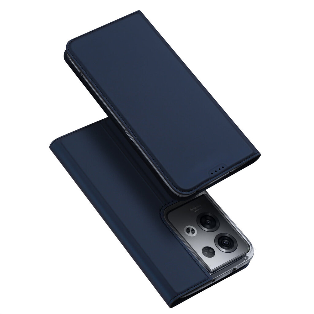 Dux Ducis Skin Pro Oppo Reno 8 Pro flip card wallet stand blue цена и информация | Telefono dėklai | pigu.lt