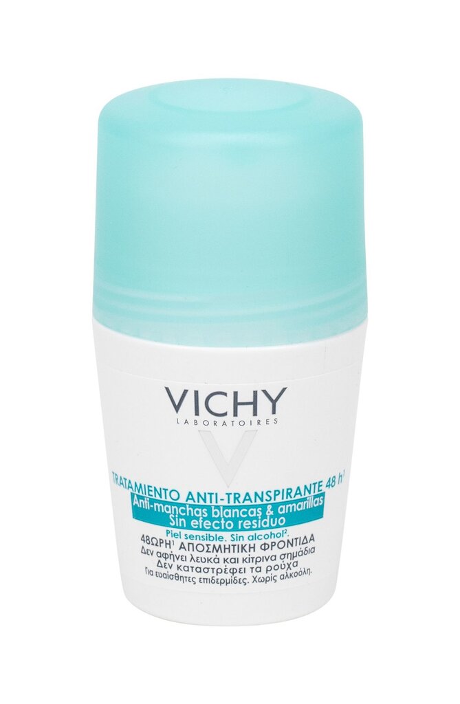 Rutulinis dezodorantas antiperspirantas Vichy Hypoallergenic 48h, 50 ml kaina ir informacija | Dezodorantai | pigu.lt