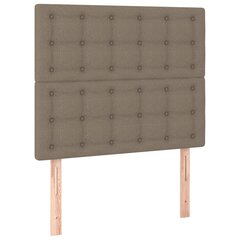 vidaXL Galvūgalis, 2vnt., taupe spalvos, 80x5x78/88cm, audinys kaina ir informacija | Lovos | pigu.lt