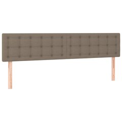 Galvūgalis, 2vnt., taupe spalvos, 80x5x78/88cm, audinys kaina ir informacija | Lovos | pigu.lt